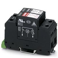 Разрядник для защиты от импульсных перенапряжений, тип 2 VAL-MS 320/1+1-FM | код 2804393 | PHOENIX CONTACT