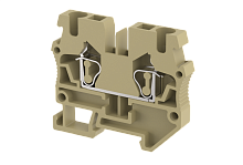 Миниклемма проходная пружинная 2,5 мм2, на 2 подключения, хаки SQM2.5-KHAKHI | код 2402240006 | Elmex