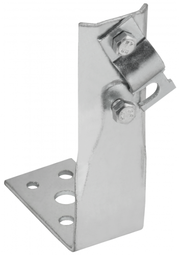 Дер. пр. кр. 6-10мм вин. угловой h=150мм оц. сталь IEK | код ZDP87-11-1-16-150 | IEK