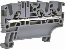 Клемма пружинная ESH-EFC.2/1+2 (2,5 мм2, серая, 1вх.+2вых., push-in) | код 003903253 | ETI