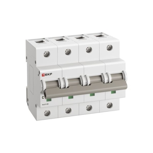Автоматический выключатель ВА 47-125 4P 10А (C) 15кА PROXIMA EKF | код mcb47125-4-10C | EKF фото 2 Автоматический выключатель ВА 47-125 4P 10А (C) 15кА PROXIMA EKF | код mcb47125-4-10C | EKF фото 2