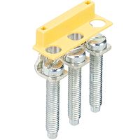 Соединительная перемычка, винтовая, изолированная, 3 полюса, для клемм: WKN 6 TK... цвет: желтый | код Z7.282.6329.0 | Wieland