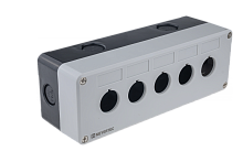 Корпус кнопочного поста,5 отверстия,серый MTB2-PE5 | код 53105 | MEYERTEC