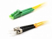 Патч-корд оптический TWT, PVC, дуплексный, LC/APC-ST/UPC, SM OS2, 2.0 м | код TWT-2LC-2ST/SAU-2.0 | TWT