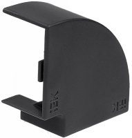 ELECOR Поворот 90град КМП 60х40 черный IEK | код EL-KK10D-P-060-040-K02 | IEK