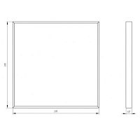 Светильник светодиодный SPO-910-2-65K-038 38Вт 6500К 3990Лм 595x595x40 микропризма | код Б0058654 | ЭРА