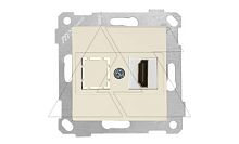 Rita - Розетка 1xHDMI, сл.кость | код 2200-457-0102 | Mutlusan