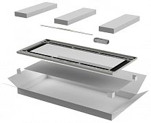 ITK Дверь стеклянная для шкафа LINEA N 18U 800мм серая | код LN35-18U8X-DR | ITK by IEK