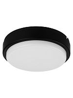 Светодиодный светильник LED ДПП 2902 18Вт 1580лм 6500К IP65 чёрный круг 210*54 мм Народный | код SQ0366-0155 | TDM НАРОДНЫЙ