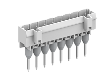 450711/110 Вилка на плату MCS вертик., с длинными контактами, шаг 5.0мм, 11 конт., сер., шт | код 450711/110 | SUPU