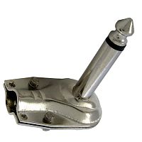 Разъём аудио RUICHI 7-0048/6.3 мм mono, металлический угловой | код 77751 | Ruichi