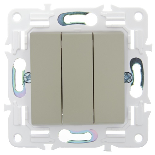 SKANDY Выключ. 3-кл. 10А SK-V11B беж. IEK | код SK-V30-0-10-K10 | IEK фото 2