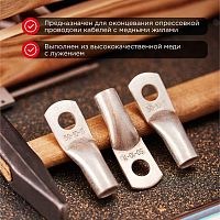 Наконечник ТМЛ 50-10-11 (50 кв мм - 10 мм) ГОСТ 7386-80 5шт, REXANT | код 07-5323 | REXANT