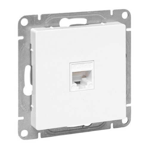 Розетка компьютерная СП Эпика RJ45 кат.5 механизм бел. EKF UP1-SOW-RJ45-5 Розетка компьютерная СП Эпика RJ45 кат.5 механизм бел. EKF UP1-SOW-RJ45-5