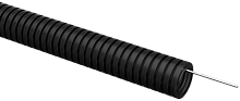 ELASTA Труба гофр. ПВХ d=25мм с зондом черная (50м) IEK | код ET-TG21-121-025-050-K02 | IEK