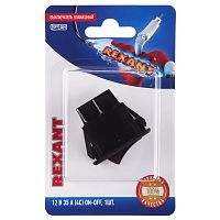 Выключатель клавишный 12V 35А (4с) ON-OFF с красной подсветкой (ASW-17D) REXANT (в упак. 1шт.) | код 06-0336-B | REXANT