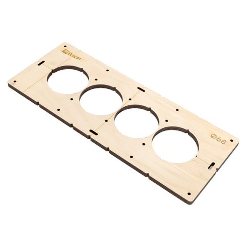 Шаблон для подрозетников c 4 отв, диам, 68 мм Expert | код sh-d68-4 | EKF фото 2 Шаблон для подрозетников c 4 отв, диам, 68 мм Expert | код sh-d68-4 | EKF фото 2