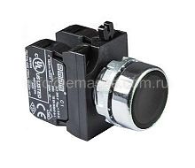 Кнопка нажимная круглая черная CM102DН (1НО+1НЗ) | код CM102DH | EMAS