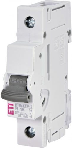 Авт. выключатель ETIMAT P10 1p B16 | код 1901010 | ETI