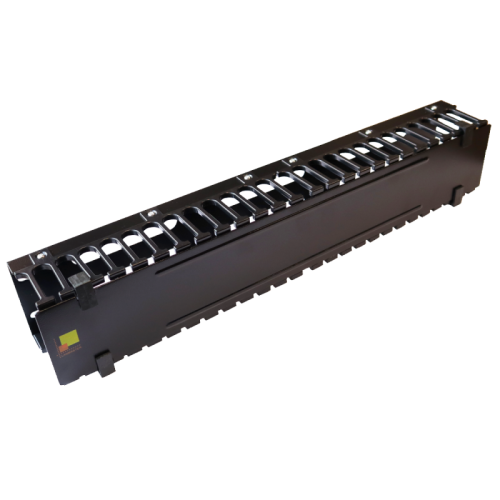 Кабельный органайзер 19 c крышкой, 2U | код LAN-ORG/CV-2U | LANMASTER