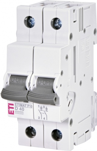 Авт. выключатель ETIMAT P10 2p D40 | код 1901254 | ETI