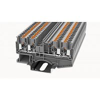 DS2.5-QU-01P-16-00Z(H) Клемма PUSH-IN, 2.5 мм.кв., 4C, красный, шт | код 11040000229 | DEGSON