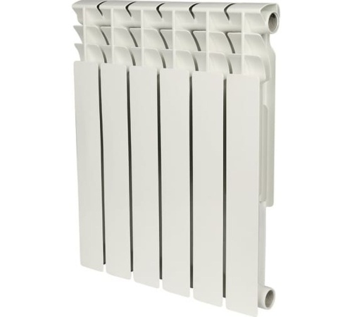 Радиатор биметаллический Plus BM 500 6 секций RAL9016 (157234) | код RG008UKJUQRULP | Rommer