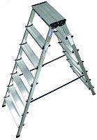 Стремянка двухсторонняя DOPPLO 2х7 ступеней | код 120366 | KRAUSE