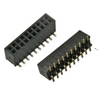 Гнездо для плат 1.27 мм RUICHI PBD1.27-20S, 20 контактов | код 61957 | Ruichi