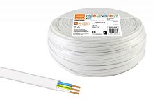 Провод ПУГСП (ПУГНП) 3х1.5 (бухта 50м) белый Народный ТРТС | код SQ0126-0234 | РЭМЗ ТМ