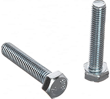 Болт DIN933 М8х30 5.8 шестигранный оцинкованный | код DIN933-М8x30 | Крепдил