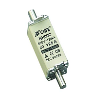 Вставка плавкая NH000, 32A, 500VAC, 120kA, тип gG | код NH000-32GG | CHFE