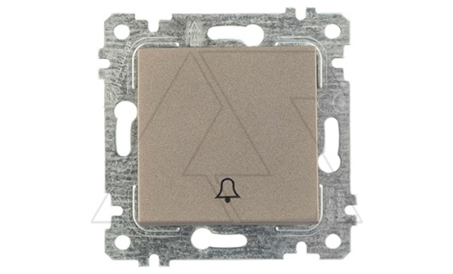 Rita - Выключатель кнопочный, символ - звонок, пруж. зажимы, антрацит | код 2200-407-0186Z | Mutlusan Rita - Выключатель кнопочный, символ - звонок, пруж. зажимы, антрацит | код 2200-407-0186Z | Mutlusan