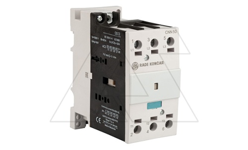 Контактор CNN 50 00 110V 50Hz, 3P, 50A/(85A по AC-1), 22kW(400VAC), 110VAC | код EAC605557 | Rade Koncar
