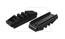 Изолятор шинный регулируемый открытый для 3 шин толщиной 5 или 10мм., копмл.: 2шт + соед. винты. | код 600-101 | Tekpan