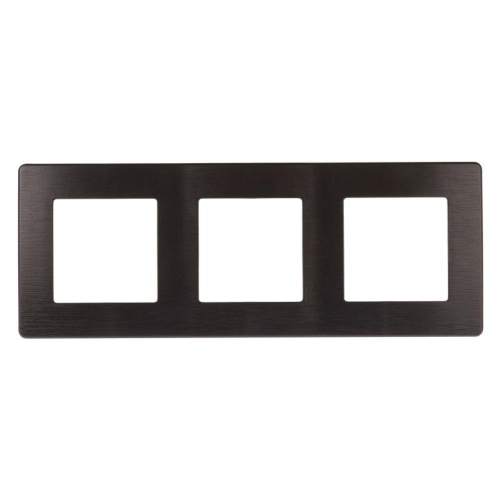 Рамка 3-м 12-5103-05 сатин антрацит | код Б0052523 | Эра