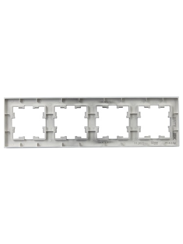 BRITE Рамка 4-мест. РУ-4-2-Бр стекло маренго матовый IEK | код BR-M42-G-31-K35 | IEK фото 5