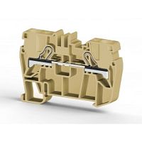 307 120, Клеммник пружинный быстрозажимной (Push in), 6 мм.кв. (бежевый), PYK6 | код 0.0.0.3.07120 | KLEMSAN