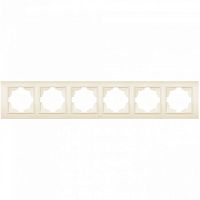 Zena крем. рамка 6 постовая, шт | код 500-010300-252 | ABB