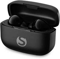 Гарнитура вкладыши SunWind SW-WH203 черный беспроводные bluetooth в ушной раковине (SW-WH203B) | код 1583405 | SUNWIND