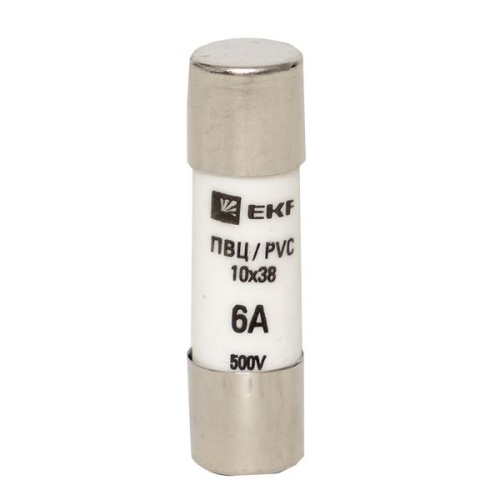 Плавкая вставка цилиндрическая ПВЦ (10х38) 6А PROxima | код pvc-10x38-6 | EKF фото 3