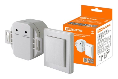 Комплект для беспроводного управления нагрузкой Умный выключатель РВ1-М1.1 Уютный дом TDM | код SQ1508-0217 | TDM