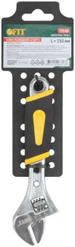 Ключ разводной ''Старт'', ПВХ накладка на ручку 150 мм (19 мм) | код 70146 | FIT фото 3 Ключ разводной ''Старт'', ПВХ накладка на ручку 150 мм (19 мм) | код 70146 | FIT фото 3