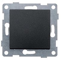 GUSI Ugra механизм выключателя 1кл. самовозвратный, скрытая установка, 10А, 250В. Цвет: графит. | код С11В6-010 | GUSI ELECTRIC