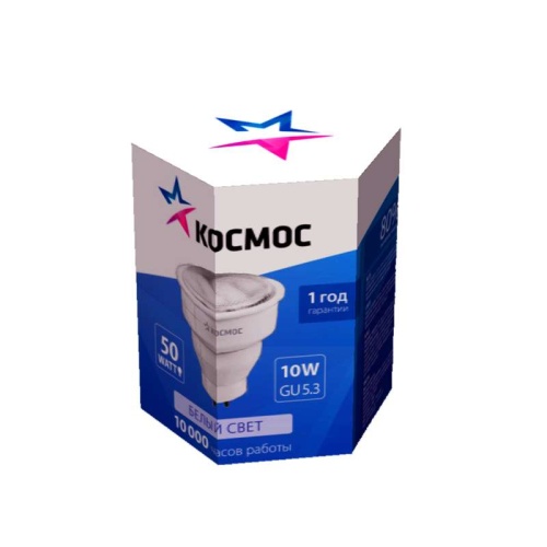 Лампа люминесцентная компакт. 10Вт GU5.3 рефлектор 4200К | код lksm10wGU5.3220v4200 | КОСМОС Лампа люминесцентная компакт. 10Вт GU5.3 рефлектор 4200К | код lksm10wGU5.3220v4200 | КОСМОС