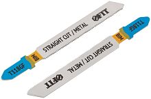 Полотно пометаллу Bimetal фрезерованные волнистые зубья 76/51/0.8мм (T118GF) (уп.2шт) FIT 40915