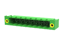 MC-PA5.0H06-F-0002 Разъём штекерный MC, угл. конт.,шаг 5.0мм,6 конт., фланц.,зел., шт | код MC-PA5.0H06-F-0002 | SUPU