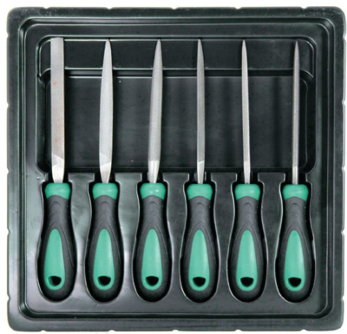 MFM06S Набор надфилей 100 мм, 6 предметов | код MFM06S | JONNESWAY