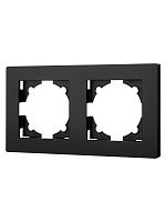 Рамка 2-х постовая черная Сенеж TDM | код SQ1816-0330 | TDM
