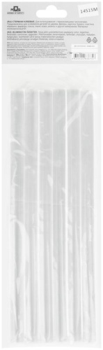 Стержни клеевые 11x200 мм, 6 шт., прозрачность 100% | код 14515М | FIT фото 4